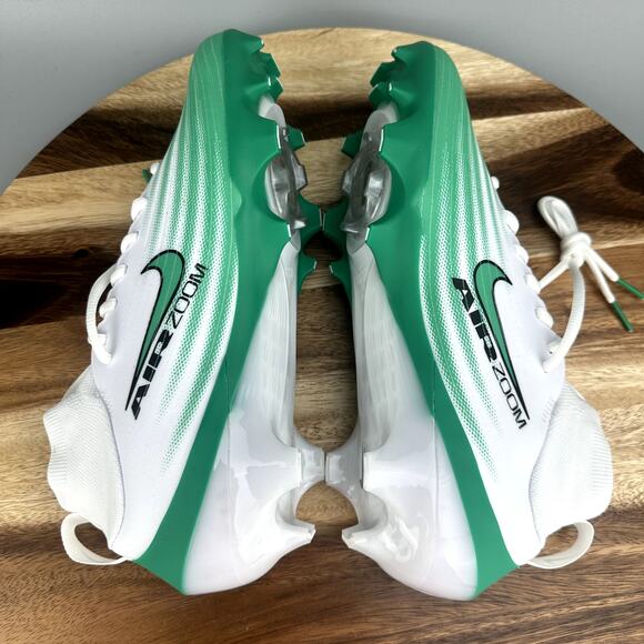 Nike Air Zoom Vapor Pro 1 Men's 9 Green White Football Cleats HM8850-100 - Picture 5 of 6